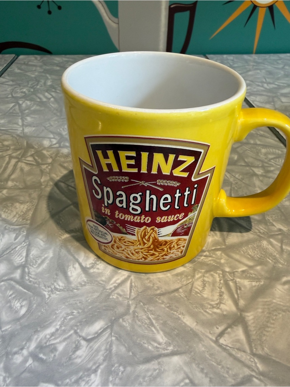 vintage Heinz Spaghetti in Tomato Sauce promotional mug